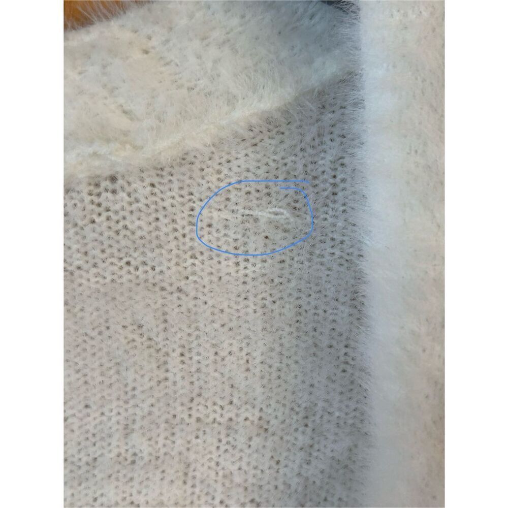89th Madison Long Form Cardigan Size Large Ivory Long Sleeve Nwt (4755) Read — image 7 of 8